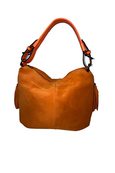 HBS ÇANTA ORANGE 100 % GERÇEK DERİ omuz çantası 1900
