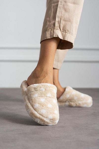 Moda Frato Modafrato PUAN OFF - Γυναικείες χειμερινές παντόφλες εσωτερικού χώρου, αθόρυβη σόλα