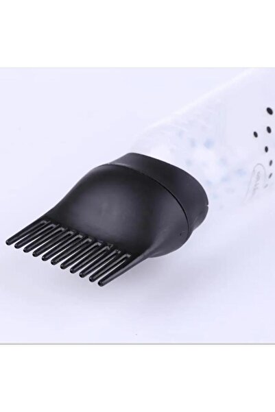 shopExxtra Scalloped Hair Coloring Bottle with Reservoir Ergonomic Easy Operation (Coiffeuses' Preference) X 1 Piece Black