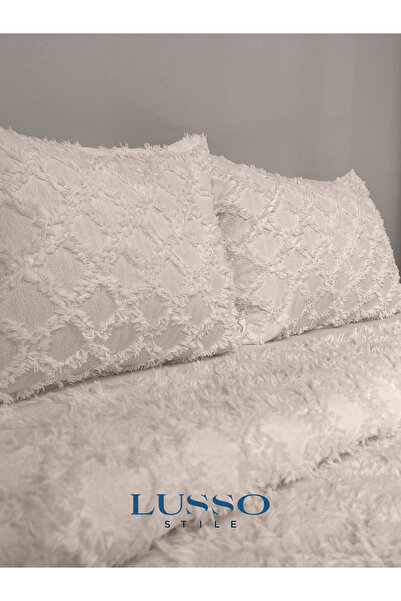 lusso stile Siena Çift Kişilik Yatak Örtüsü Cappuccino 250x260cm 2 Yastık Kılıfı