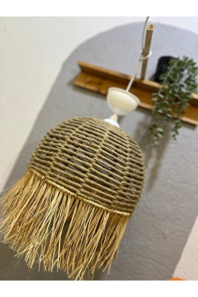 AY TASARIM MAKROME Jüt ve rafya bohem   Avize ,salon avizesi ,çocuk odası avizesi ,teras,balkon avizesi