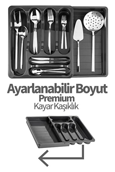 LARAVİNE Adjustable Size Sliding Cutlery Holder