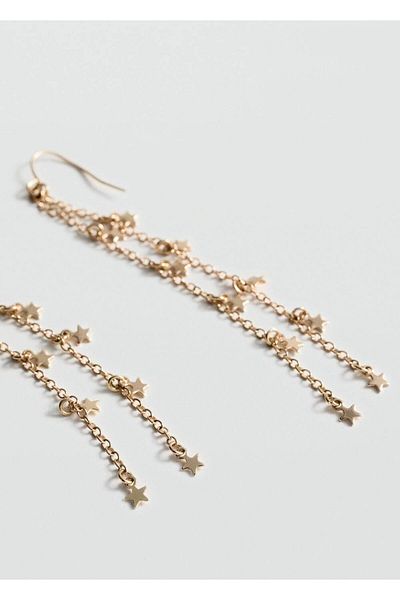 Mango Teen Long Star Earrings