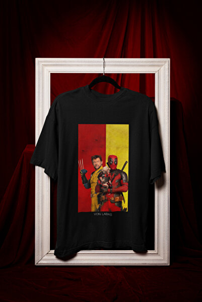 MAGORS DEADPOOL & WOLVERINE DIZAJNIRANE UNISEKS MAJICE Oversize kroj Pamuk
