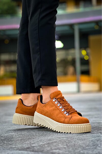BOA Ba0505 Hook-Up Lace-Up Tan Color High-Top Casual Shoes