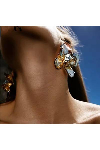 DESİGNEDBYD Design Lüks Tasarım Küpe Parti Düğün Kutlama Özel Gün Özel Tasarım