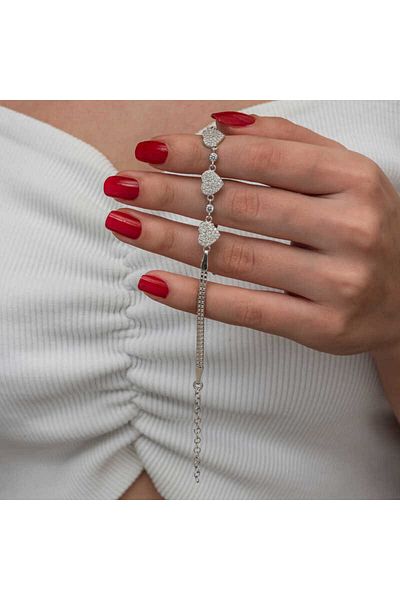 Skygo Silver Triple Heart Women's Bracelet