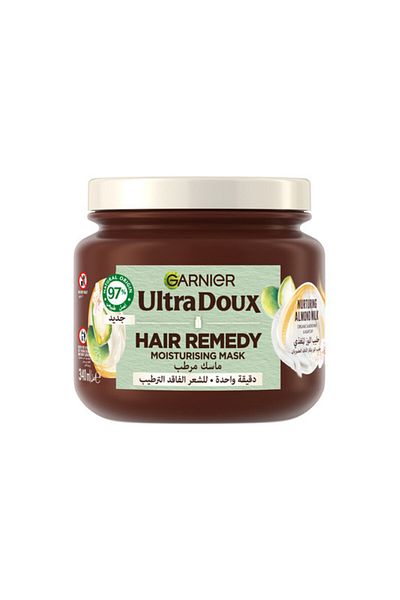 Garnier قناع غارنييه ألترا دوكس المرطب بحليب اللوز للشعر الجاف 340 مل