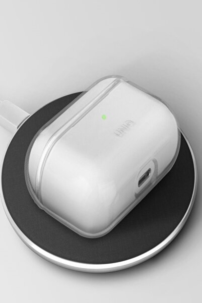 UNIQ Better By Design Airpods 4 (4.NESİL) Uyumlu Kılıf Glase Serisi Cristal Net Görünüm Kablosuz Şarj Destekli