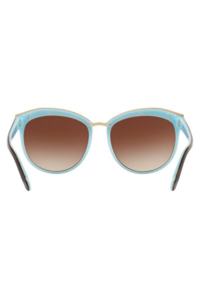 Tiffany Woman Phantos Sunglasses- Tf 4146 - Lense Size:56mm - Havana/blue