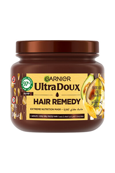 Garnier Ultra Doux Avocado Oil & Shea Butter Nourishing Hair Remedy Mask, very dry & frizzy 340ml