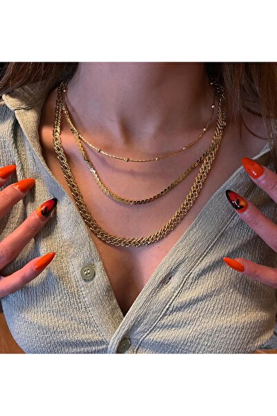 ergintakıaksesuar Çelik Kalın Unisex Zincir Kolye