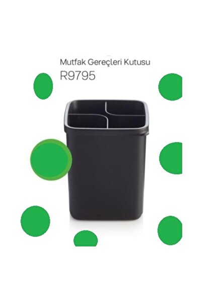 Tupperware Kitchen Utensils Modern Fairy Box Spoon Holder Black