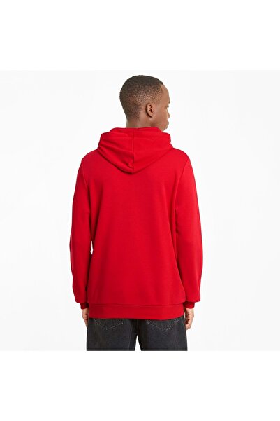 Puma 586688 ESS Big Logo Hoodie Erkek Kapüşonlu Sweatshirt KIRMIZI