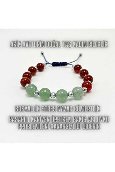 LADIN DOGALTAŞ Howlite 8mm Natural Stone Bracelet with Elastic Line