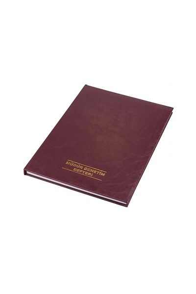 Gülpaş Müdür Denetim Defteri Suni Deri 22x32 100 Yaprak