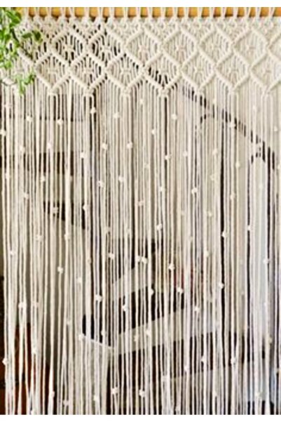 EdaTasarım Makrome Perde Sade Model