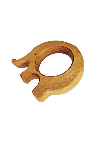 Sevimli Hayalet Diş Kaşıyıcı Fil Doğal Ahşap