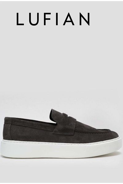 Lufian 111230232   Alex Sneaker Ανδρικά Δερμάτινα Casual Classic Παπούτσια Γκρι