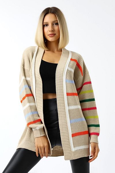 Devinka Cardigan de damă, mărime standard, multicolor, sezon nou, largi, supradimensionat
