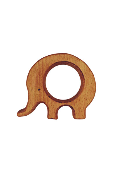 Sevimli Hayalet Diş Kaşıyıcı Fil Doğal Ahşap