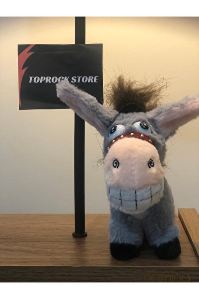 TOPROCKSTORE Sevimli Eşek Peluş Oyuncak Gülen Şaşkın Hediyelik Oyuncak Anahtarlık Uyku Arkadaşı 15 cm