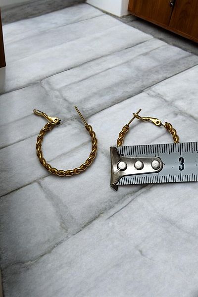ESMERAY STEEL Superior Steel Hoop Vip Steel Earrings