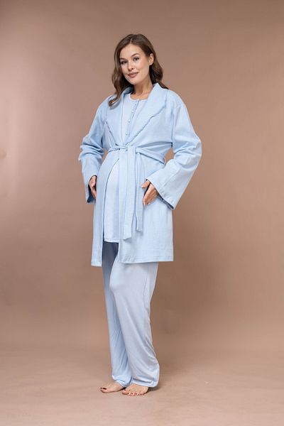 Rimel Homewear Set de pijamale de maternitate din bumbac moale de iarnă