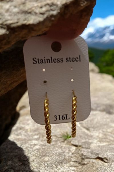 ESMERAY STEEL Superior Steel Hoop Vip Steel Earrings