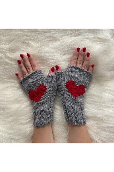 YOS TREND Kalpli Yarım Parmaksız El Yapımı Kadın Eldiven – Cilt ve Doğa Dostu...