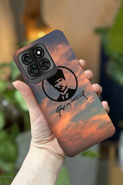 Reeder S71 Uyumlu Kamera Korumalı Atatürk Desenli HD Baskılı Silikon Kılıf