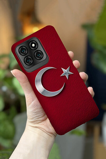 Reeder S71 Uyumlu Kamera Korumalı Türk Bayrağı Desenli HD Baskılı Silikon Kılıf