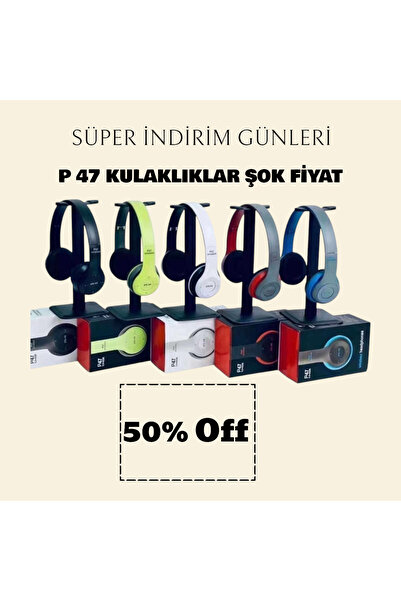 P47 wireless P47  WİRELESS KABLOSUZ KULAKLIK 5.0+EDR