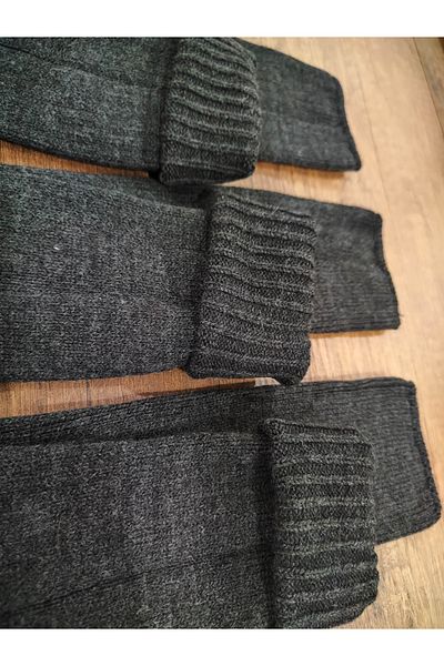 Leement socks Дамски диабетични вълнени чорапи с дължина до коляното 3 чифта дебели зимни истинска вълна