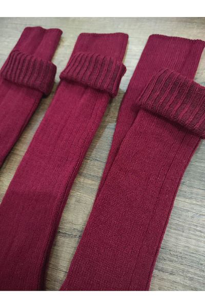 erceys Women's Diabetic Knee-Length Wool Socks 3 Pairs Thick Winter Real Wool