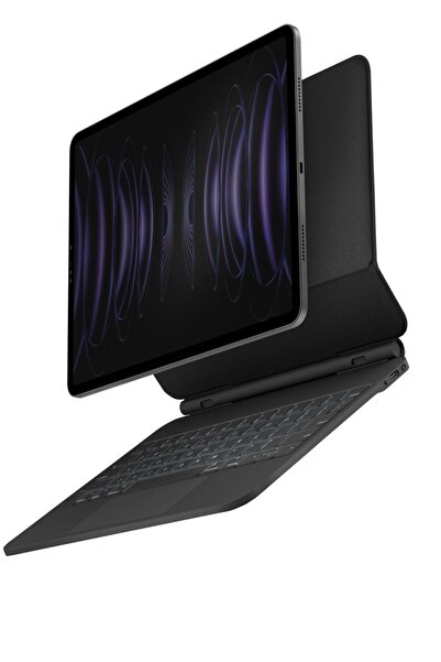 TEKNETSTORE Apple Ipad Pro 11 Inç 2022 M2 Uyumlu Bluetooth Klavyeli Manyetik Yapışan Kılıf Kalem Bölmeli