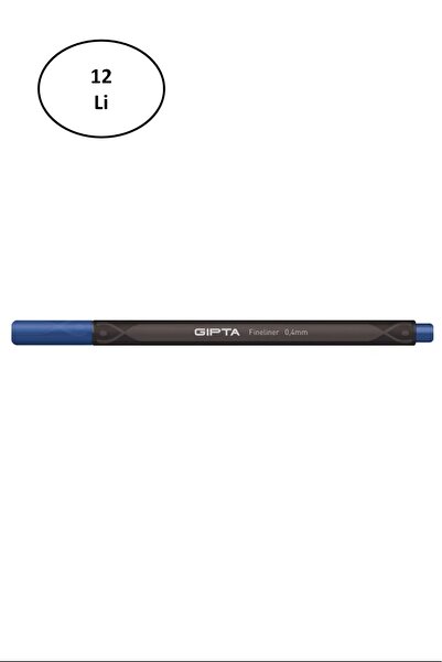 Gıpta قلم تحديد رفيع مقاس 0.4 مم - صندوق من الورق المقوى، مثلث، G. Blue، مجمو...