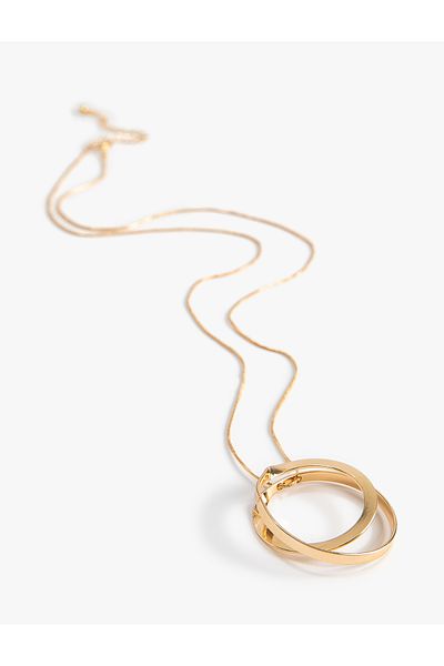 Koton Long Necklace Chain Geometric Shape