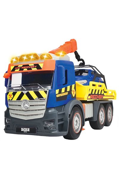 Dickie Toys Camion de tractare Dickie Toys Mercedes Recovery cu masinita