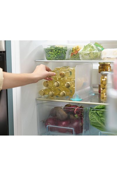 ARVALE Cabinet Separator with 1 Moving Suction Cups Refrigerator Organizer Book Organizing Organizer