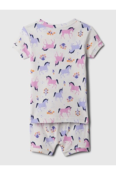 GAP BebekOrganik Pamuk Desenli Pijama Takımı