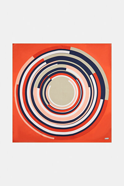 Vakko GEOMETRİK DESENLİ İPEK EŞARP