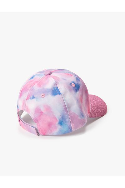 Koton Shiny Tie-Dye Patterned Unicorn Cap Hat