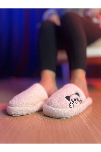 EZG Business Fluffy Plush Silent Sole Comfortable Soft Indoor Slippers Stylish Slippers