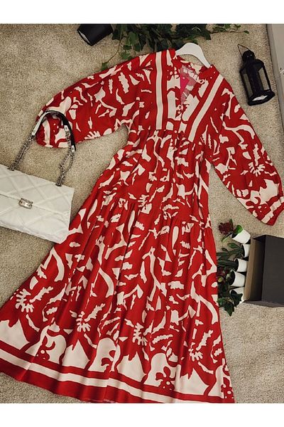 PREMİER VİE Red Saw Dress