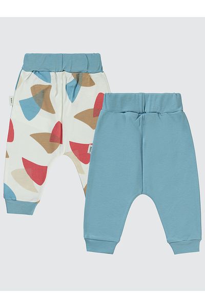 Civil Baby 6-18 Months Baby Boy Blue Single Bottom 2-Piece Without Booties