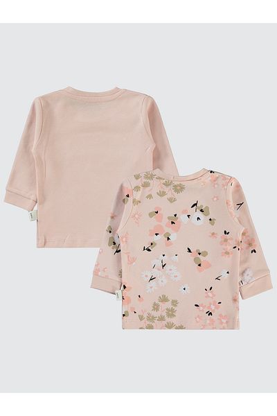 Civil Baby 6-18 Months Baby Girl Sweatshirt Set of 2 - Powder