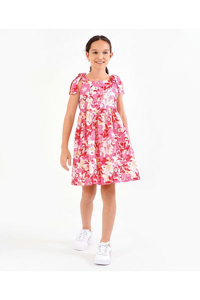 Primo Gino Primo Gino Schiffli Strappy Dress - Pink