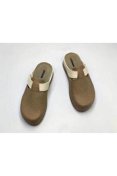 DR KLOMPA Women's Sabo Slippers - Beige - Comfort Supported Structure Stylish Design Soft Sole Suitable for Daily Use