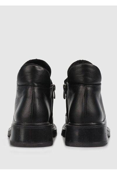 Provoq Siyah Deri Kadın Bot